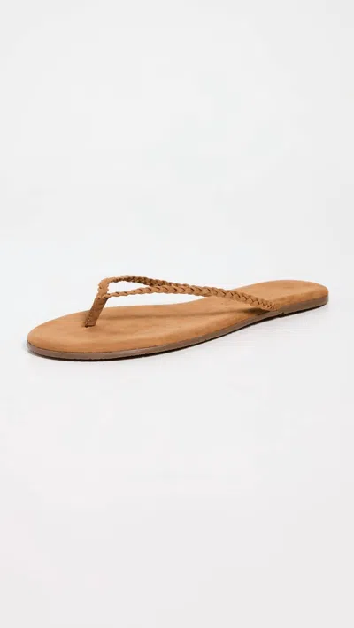 Tkees Women's Lily Braid Flip Flops In Camel