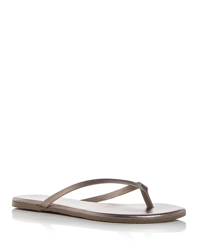 Tkees Women's Lily Metallics Flip Flops In Frosty Grey
