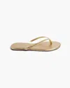 Tkees Metallics Leather Flip Flops In Multi