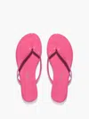 Tkees Women's Lily Patent Flip-flop Sandals In Hot Pink