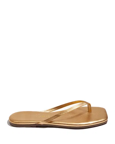 Tkees Women's Lily Square Toe Flip Flops In Brown