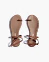 Tkees Chocolate Leather Phoebe Sandals In Heat Wave