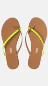 Tkees Women's Riley Sandals In Neon Yellow In Yellow