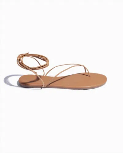 Tkees Women's Soft Suede Lilu Roe Sandal In Hazelton In Brown