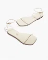 Tkees Square Toe Twiggy Sandals Cream In Multi