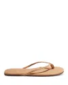 Tkees Women's Suede Thong Sandals In Yellow