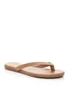 Tkees The Boyfriend Leather Flip Flop In Beach Bum