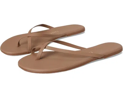 Tkees Women's  Riley Sandals Beachbum Brown Leather Slip-on Slide Ver1338
