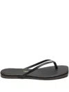 Tkees X Tessabit Leather Square-toe Sandals In Black