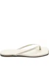 Tkees X Tessabit Leather Square-toe Sandals In White