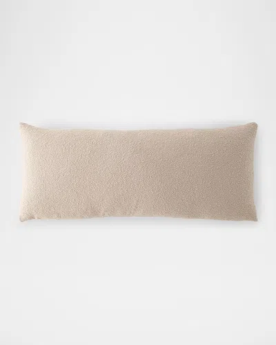 Tl At Home Boucle Decorative Lumbar Pillow, 18" X 48" In Natural