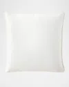 Tl At Home Boucle Vintage Velvet Corded Pillow, 22" Square In White