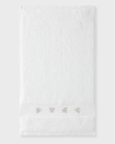 Tl At Home Mel Guest Towels, Set Of 2 In White/grey