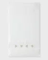 Tl At Home Mel Guest Towels, Set Of 2 In White/taupe