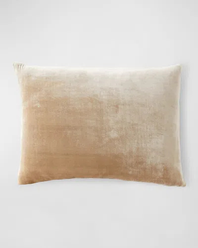 Tl At Home Vintage Velvet Dutch Sham With Insert In Taupe