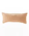 Tl At Home Vintage Velvet Nude 12" X 25" Plain Pillow In Nude