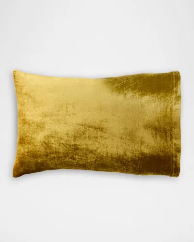 Tl At Home Vintage Velvet Open King Sham In Kiwi Black