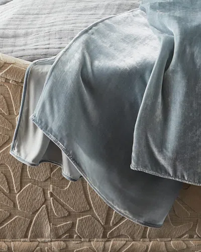 Tl At Home Vintage Velvet Oversized Throw In Mist