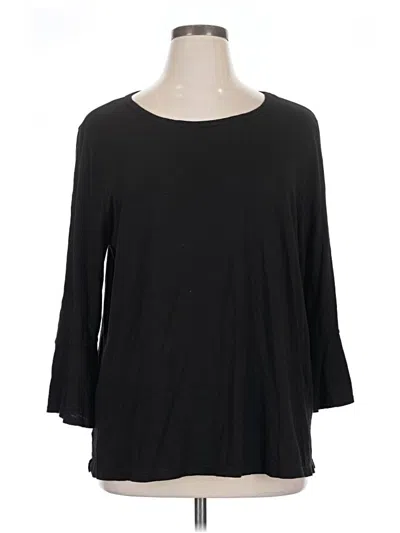 Pre-owned T.la 3/4 Sleeve T-shirt In Black
