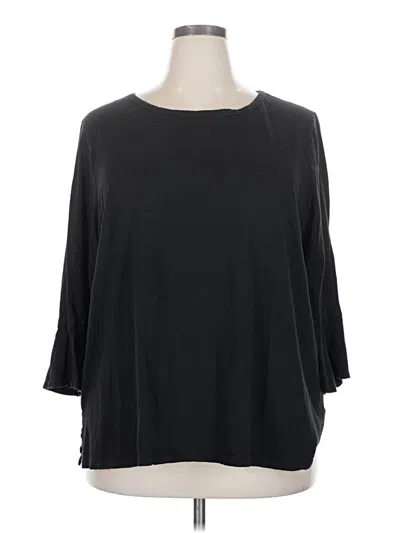 Pre-owned T.la 3/4 Sleeve T-shirt In Black