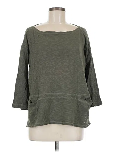 Pre-owned T.la 3/4 Sleeve T-shirt In Green