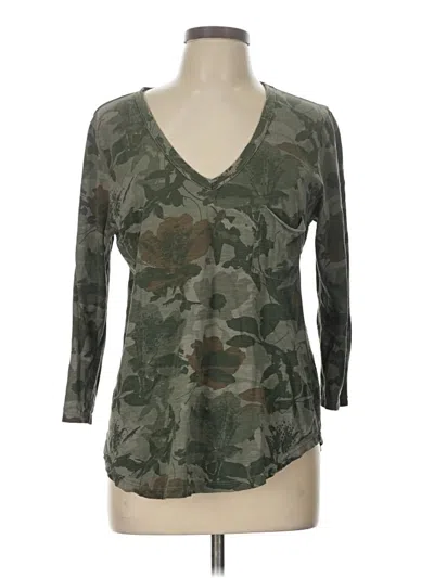 Pre-owned T.la 3/4 Sleeve T-shirt In Green