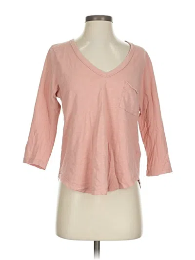 Pre-owned T.la 3/4 Sleeve T-shirt In Pink