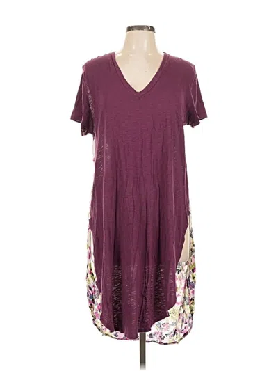 Pre-owned T.la Casual Dress In Burgundy