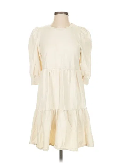 Pre-owned T.la Casual Dress In White