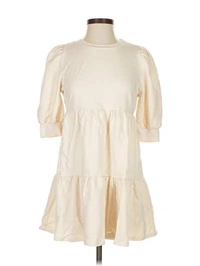 Pre-owned T.la Casual Dress In White