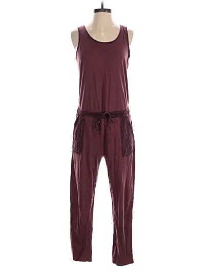 Pre-owned T.la Jumpsuit In Burgundy