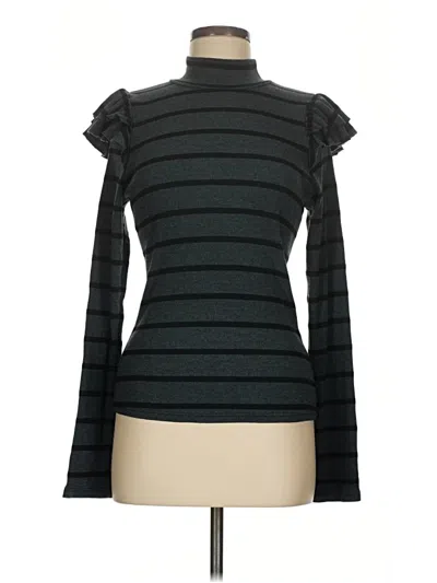 Pre-owned T.la Long Sleeve Top Black Turtleneck Tops