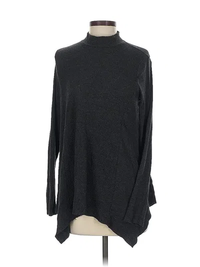 Pre-owned T.la Long Sleeve Top Gray Turtleneck Tops