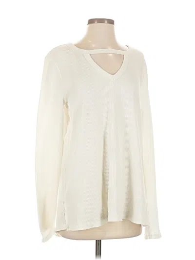 Pre-owned T.la Long Sleeve T-shirt In Ivory