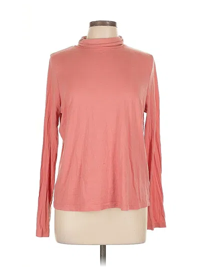 Pre-owned T.la Long Sleeve Turtleneck In Pink