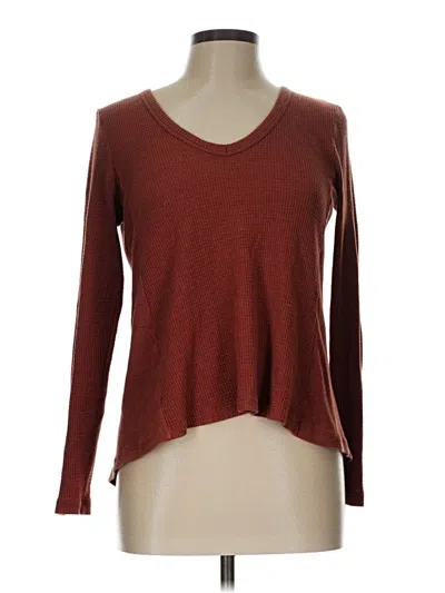 Pre-owned T.la Pullover Sweater In Burgundy