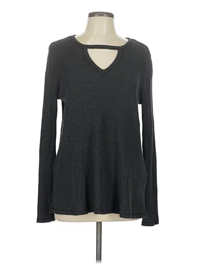 Pre-owned T.la Pullover Sweater In Gray