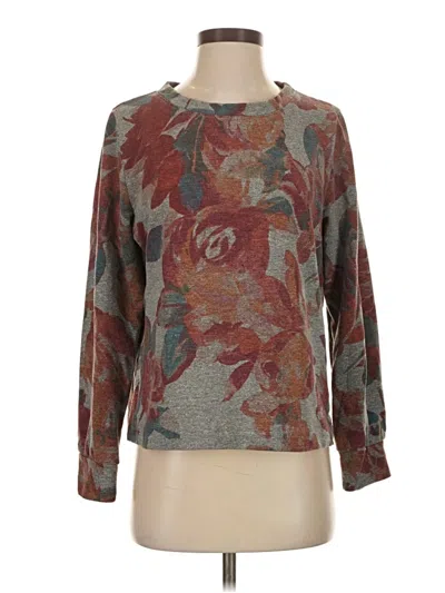 Pre-owned T.la Pullover Sweater In Gray