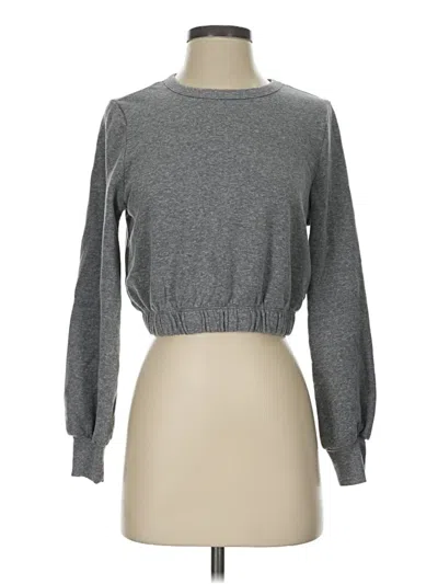Pre-owned T.la Pullover Sweater In Gray
