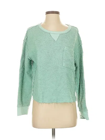 Pre-owned T.la Pullover Sweater In Green
