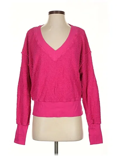Pre-owned T.la Pullover Sweater In Pink