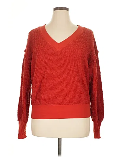 Pre-owned T.la Pullover Sweater In Red