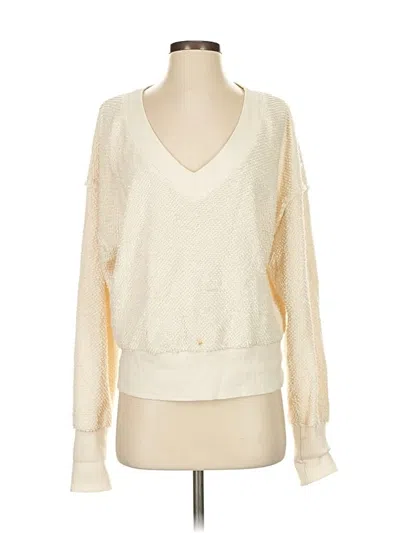 Pre-owned T.la Pullover Sweater In White