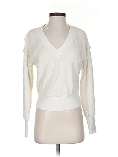 Pre-owned T.la Pullover Sweater In White