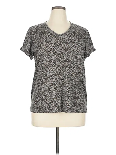 Pre-owned T.la Short Sleeve T-shirt In Gray