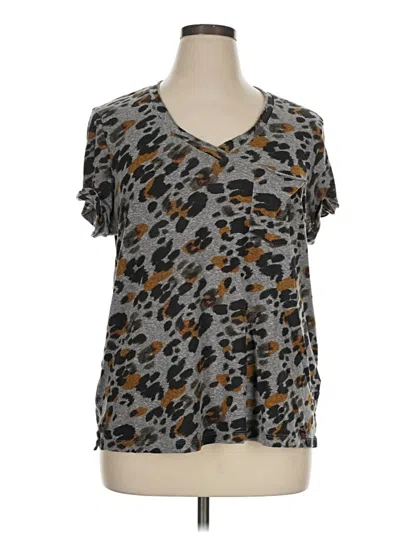 Pre-owned T.la Short Sleeve T-shirt In Gray