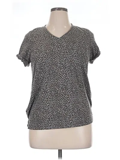 Pre-owned T.la Short Sleeve T-shirt In Gray