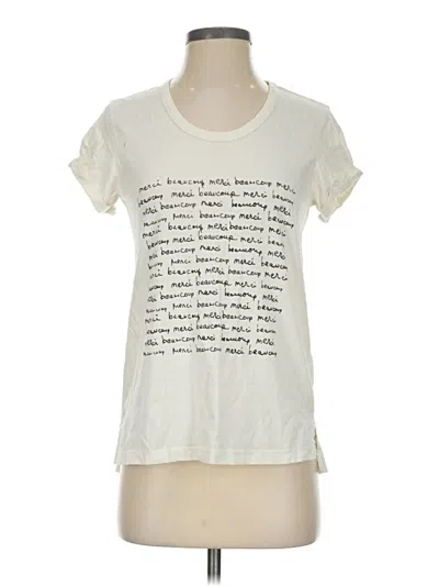 Pre-owned T.la Short Sleeve T-shirt In Ivory