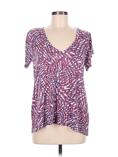 Pre-owned T.la Short Sleeve T-shirt In Purple