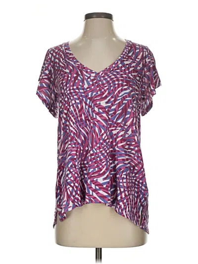 Pre-owned T.la Short Sleeve T-shirt In Purple
